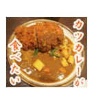 【カレー専用】カツカレー食べたい（個別スタンプ：1）