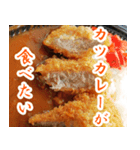 【カレー専用】カツカレー食べたい（個別スタンプ：9）