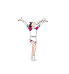 Cheerleaders 2 (Go Pink)（個別スタンプ：7）