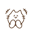 ゆるシンプルなねこ(LINEスタンプの日)（個別スタンプ：2）