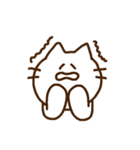 ゆるシンプルなねこ(LINEスタンプの日)（個別スタンプ：19）