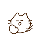 ゆるシンプルなねこ(LINEスタンプの日)（個別スタンプ：21）