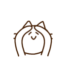 ゆるシンプルなねこ(LINEスタンプの日)（個別スタンプ：25）