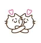 ゆるシンプルなねこ(LINEスタンプの日)（個別スタンプ：34）