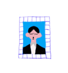 証明写真 ワタシ（個別スタンプ：12）