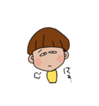 きのこヘアの子（個別スタンプ：5）