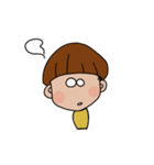 きのこヘアの子（個別スタンプ：8）