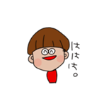 きのこヘアの子（個別スタンプ：13）