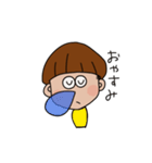 きのこヘアの子（個別スタンプ：15）