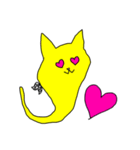 ロシアンブルーのねこしっぽおばけちゃん♡（個別スタンプ：5）