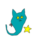 ロシアンブルーのねこしっぽおばけちゃん♡（個別スタンプ：10）