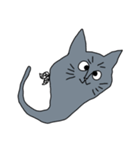 ロシアンブルーのねこしっぽおばけちゃん♡（個別スタンプ：18）