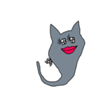 ロシアンブルーのねこしっぽおばけちゃん♡（個別スタンプ：24）
