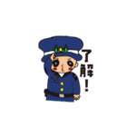 仲良しゆる警察とドロボー（個別スタンプ：1）