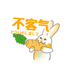 うさぎスタンプ(中国語＆日本語)（個別スタンプ：11）