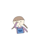 モテ子のおさげちゃん（個別スタンプ：9）
