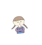 モテ子のおさげちゃん（個別スタンプ：12）