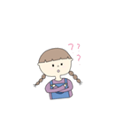モテ子のおさげちゃん（個別スタンプ：13）