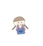 モテ子のおさげちゃん（個別スタンプ：14）