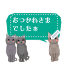 うさぎ猫ひよこー了解系・有難うぺこり充実（個別スタンプ：24）