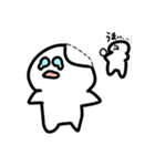 白いヤツ・白玉たん・（個別スタンプ：5）