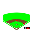 赤チーム 野球実況！（個別スタンプ：19）