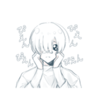 白すぎる白髪くん（個別スタンプ：16）