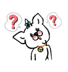 幸せを呼ぶしろねこ（個別スタンプ：5）