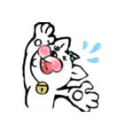幸せを呼ぶしろねこ（個別スタンプ：13）