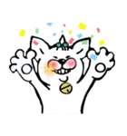 幸せを呼ぶしろねこ（個別スタンプ：15）