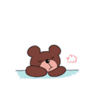 かわいいくまさん ほのぼのスタンプ（個別スタンプ：5）