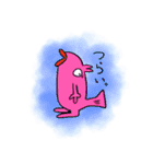鳥と魚人（個別スタンプ：10）