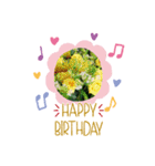お花大好き〜HAPPY BIRTHDAY（個別スタンプ：5）