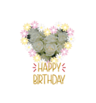 お花大好き〜HAPPY BIRTHDAY（個別スタンプ：10）
