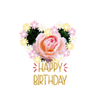お花大好き〜HAPPY BIRTHDAY（個別スタンプ：11）