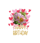お花大好き〜HAPPY BIRTHDAY（個別スタンプ：18）