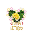 お花大好き〜HAPPY BIRTHDAY（個別スタンプ：22）