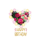 お花大好き〜HAPPY BIRTHDAY（個別スタンプ：24）