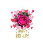 お花大好き〜HAPPY BIRTHDAY（個別スタンプ：25）