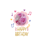お花大好き〜HAPPY BIRTHDAY（個別スタンプ：27）