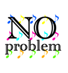 音符 簡単英語日常挨拶デカ文字スタンプ4（個別スタンプ：35）