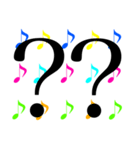 音符 簡単敬語日常挨拶デカ文字スタンプ3（個別スタンプ：25）