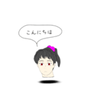 冷静ぎみな生首さん（個別スタンプ：2）