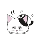 にゃんちょこりん【白黒ブチ猫】（個別スタンプ：11）