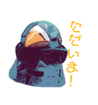 鳩バヤと馬リリンと仮面 日常（個別スタンプ：4）
