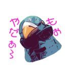 鳩バヤと馬リリンと仮面 日常（個別スタンプ：7）