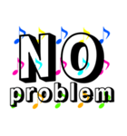 音符 簡単英語日常挨拶デカ文字スタンプ2（個別スタンプ：35）