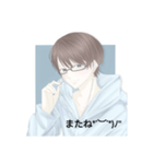イケメン男子＋言葉（個別スタンプ：3）