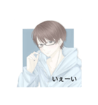 イケメン男子＋言葉（個別スタンプ：4）