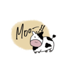 クマとウシ、let it be…（個別スタンプ：7）